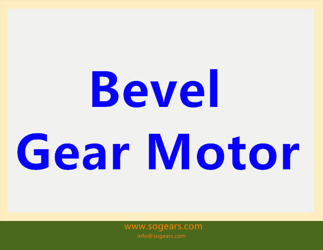 Bevel Gear Motor